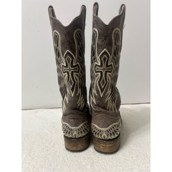 Corral women’s sequin wing and cross Inlay Western boots size 8.5 - Picture 2 of 8
